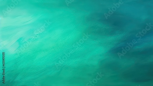 Green turquoise teal blue abstract texture background. Color gradient created with Generative AI