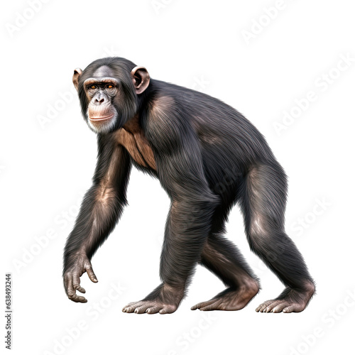 Chimpanzee , Illustration, HD, PNG