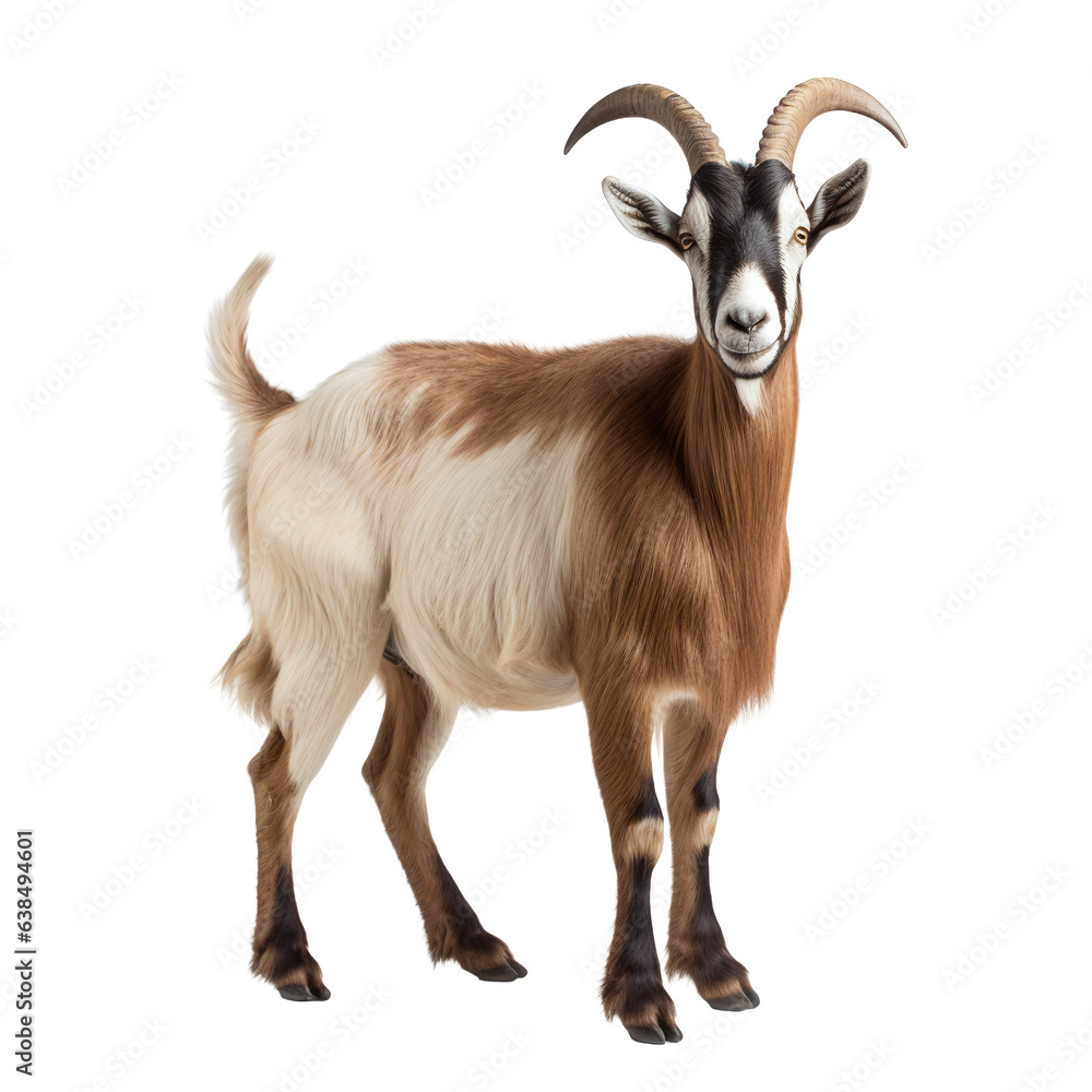 Fototapeta premium goat isolated on white