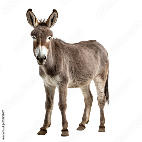 view of a donkey standing against background © krit