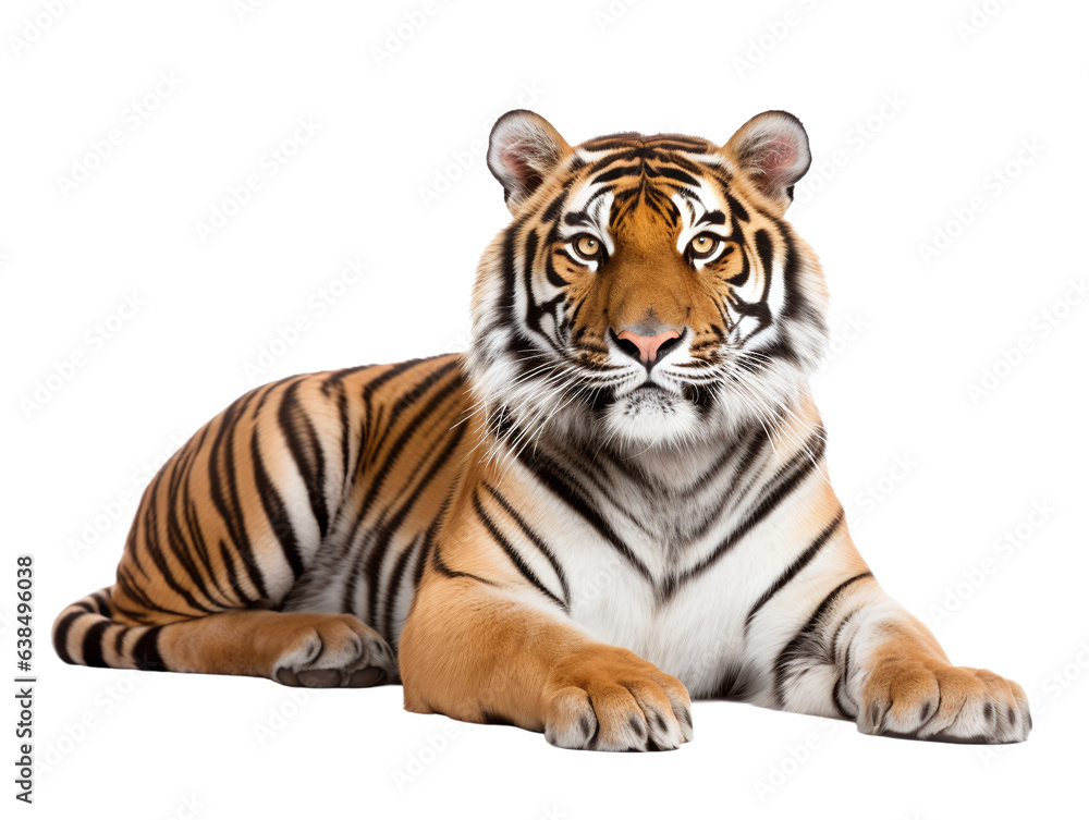 Obraz premium white tiger isolated on white