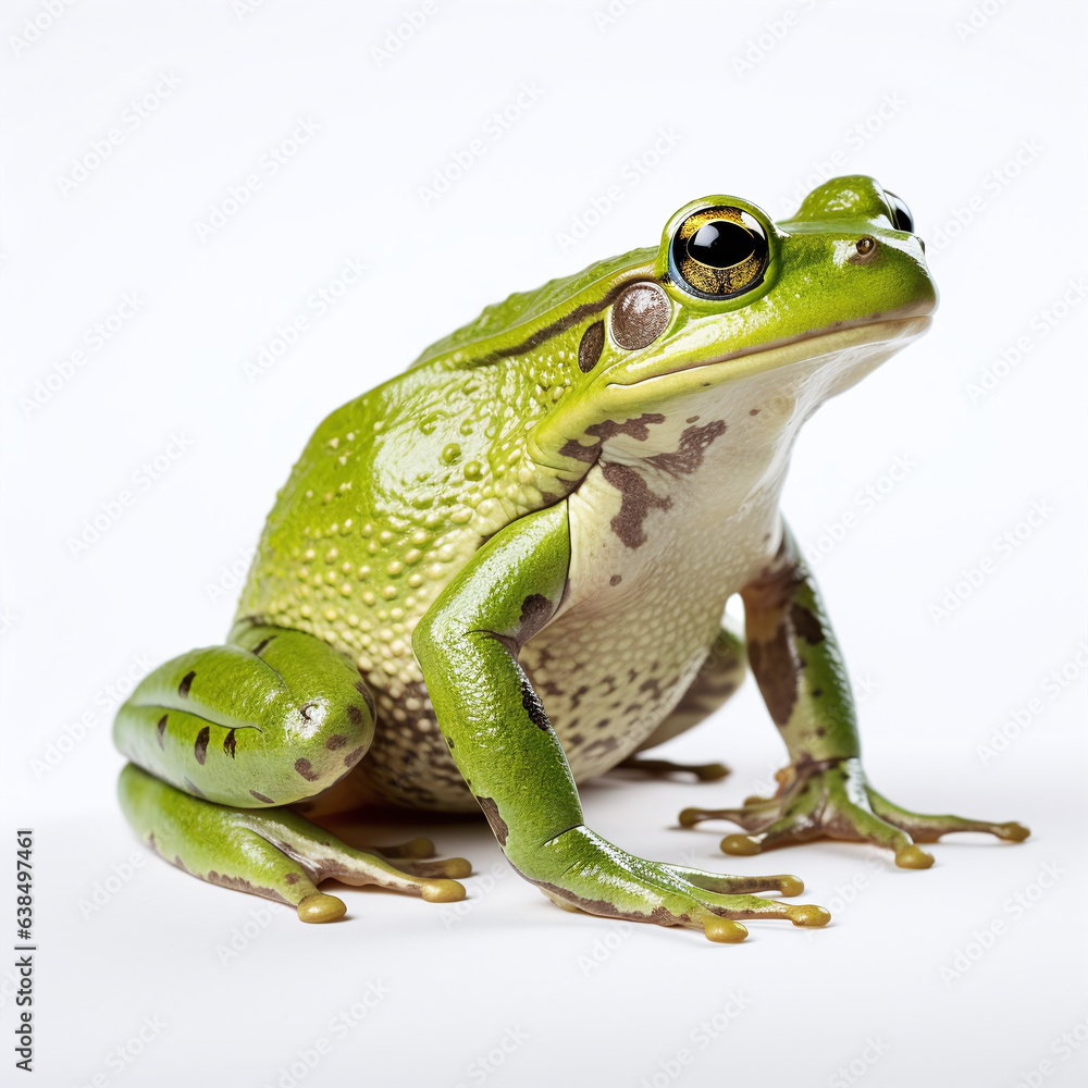 Obraz premium frog on a white background