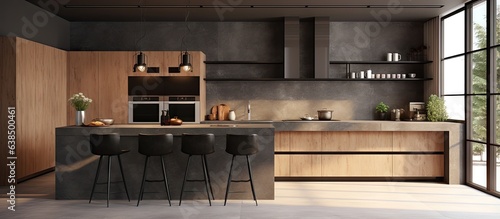 Obraz na płótnie Modern a kitchen interior w salonie