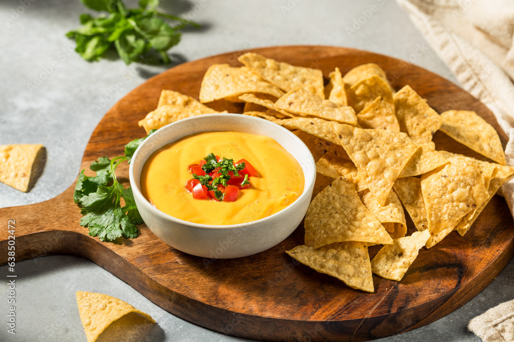 Warm Homemade Cheesy Queso Dip Warm Homemade Cheesy Queso Dip