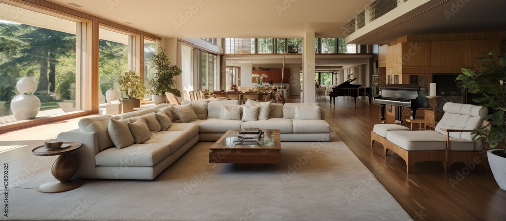 Spacious and inviting living area