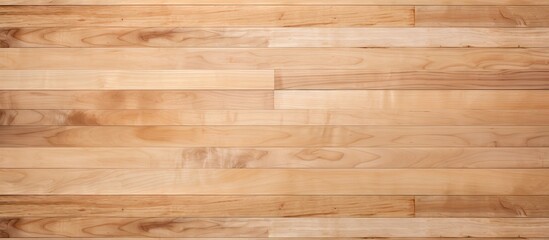 Maple basketball court floor seen from a top perspective