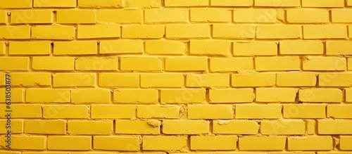 A wall made of yellow bricks