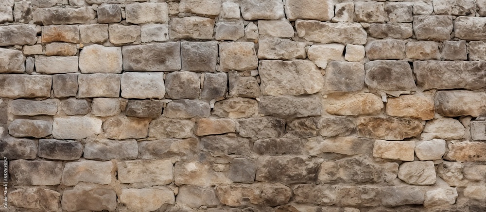 Ancient stone wall background Ancient stone wall background