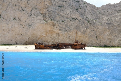 shipwreck in the sea