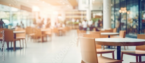 Defocused furniture decoration in shopping center for background