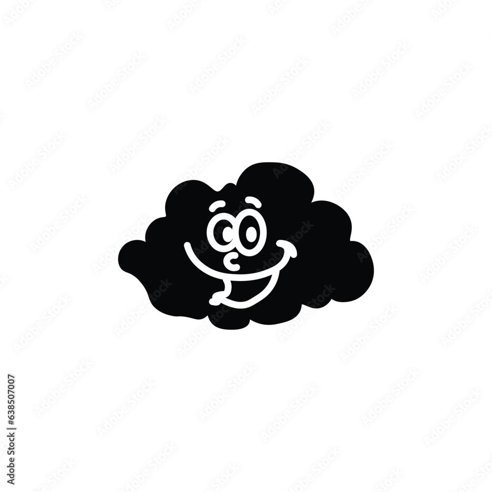 cloudy vector type iocn