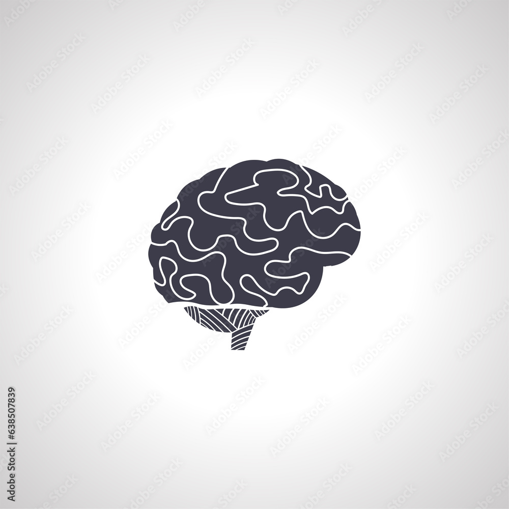 brain isolated icon. brain icon brain isolated icon. brain icon