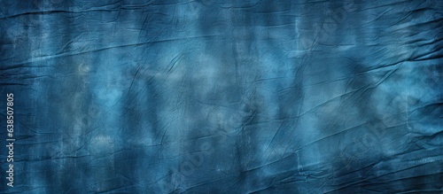 Grunge backdrop in blue fabric