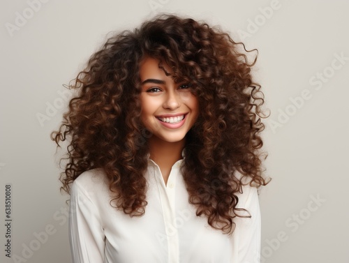 Beautiful black woman portr...
