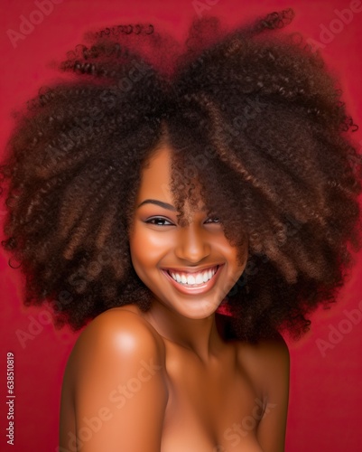 Beauty portrait of a black ...