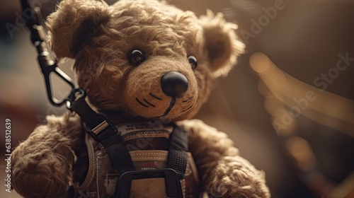 Illustration of cute and real looking baby bear toys