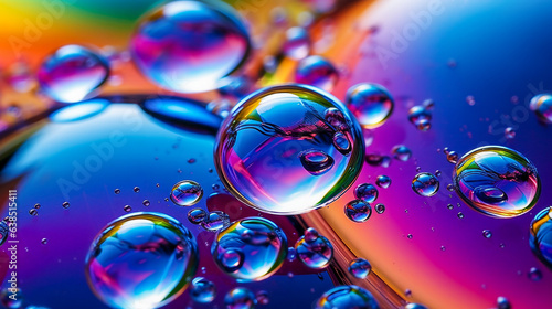 Macro Close-Up Of Bubbles