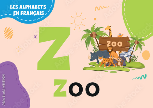 french alphabets z letter