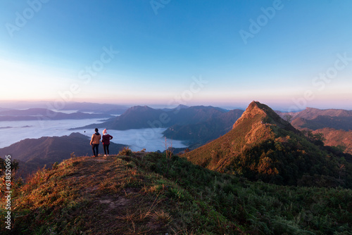 Sunrise, morning fog and the mountain ,Phu Chi Dao © musicphone1