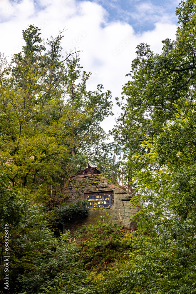 Sommerwanderung durch die Drachenschlucht in der Nähe von Eisenach - Thüringen - Deutschland Sommerwanderung durch die Drachenschlucht in der Nähe von Eisenach - Thüringen - Deutschland