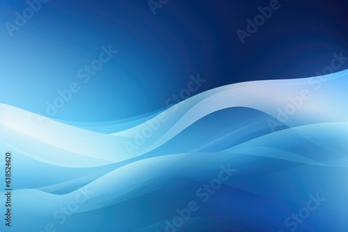 a vibrant blue and white abstract background with flowing wavy lines