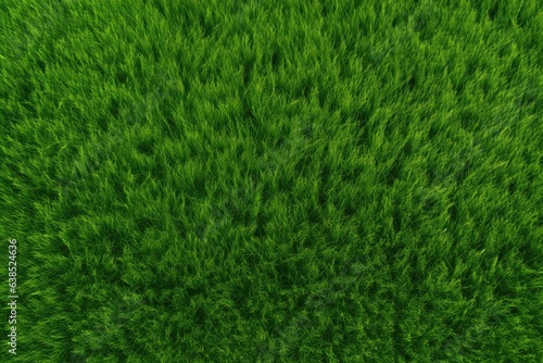 a lush green field filled with vibrant grass
