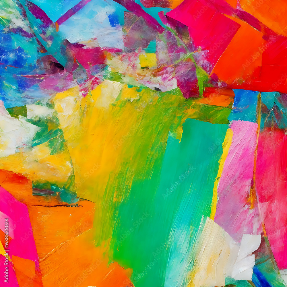 Fototapeta premium Closeup of abstract rough colorful multicolored background.