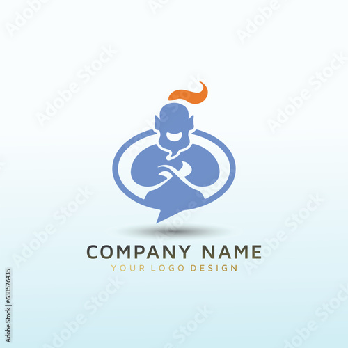 Playful but trusting Genie logo to convey trust