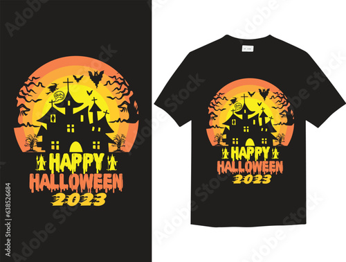 Happy Halloween t-shirt design for ghost lover
