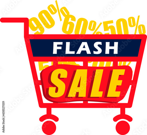 vector flash sale modern banner promotional