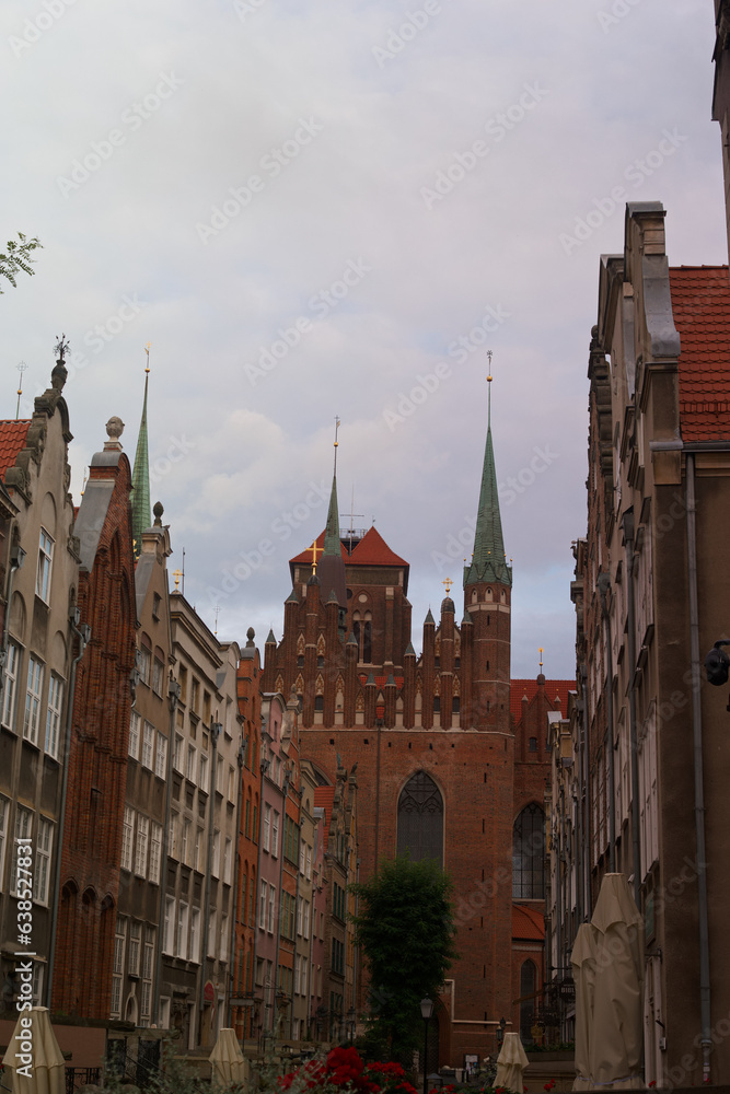 Gdańsk, Polska, miejski, miasto, budynek, Miasto, ulica, europejskie miasto, scape, Europa, architektura, turystyka, punkt orientacyjny, widok, dom, Polskie, stary, podróżować, historia, historyczny,