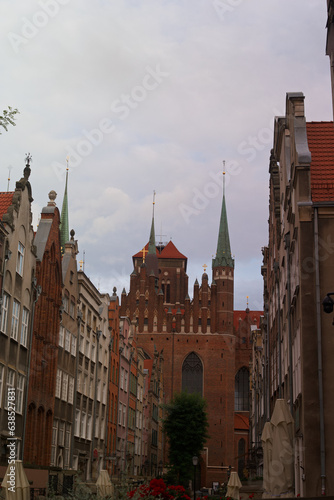 Gdańsk, Polska, miejski, miasto, budynek, Miasto, ulica, europejskie miasto, scape, Europa, architektura, turystyka, punkt orientacyjny, widok, dom, Polskie, stary, podróżować, historia, historyczny,