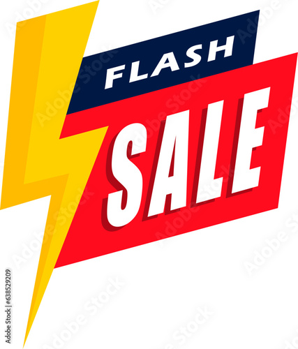 vector flash sale modern banner promotional