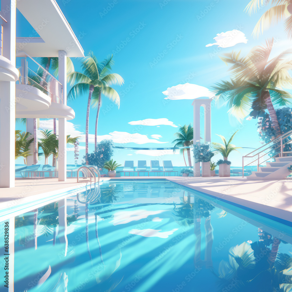 Swimming pool background