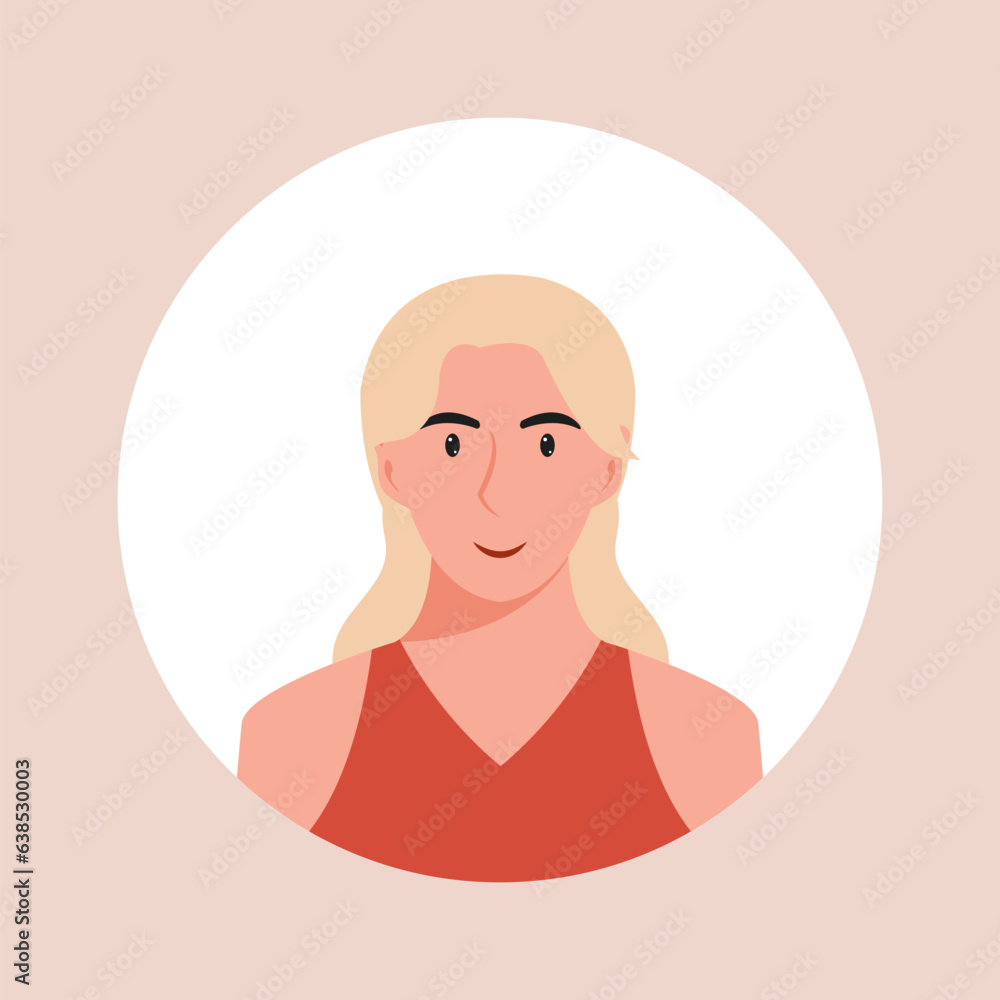 Circle the avatar with the portrait women of various races and hairstyles. Collection of user profiles. Round icon with happy smiling human. Colorful flat vector illustration. Circle the avatar with the portrait women of various races and hairstyles. Collection of user profiles. Round icon with happy smiling human. Colorful flat vector illustration.