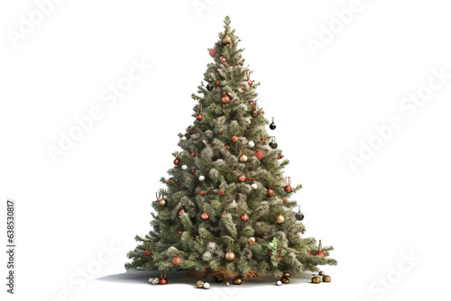 Full body Decorated Christmas tree