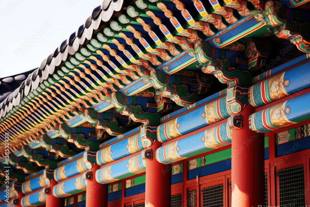  traditional korean style architecture in seoul, korea