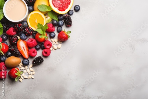 Breakfast menu background large copy space - stock picture backdrop