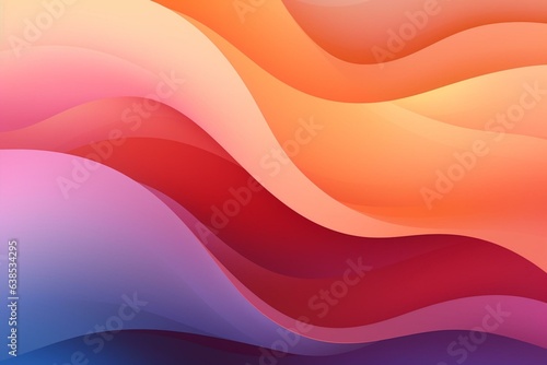 Illustration of an abstract gradient wallpaper background with organic elements. Generative AI