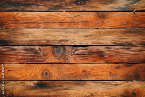 Wooden background or texture with knots and nail holes. Natural pattern