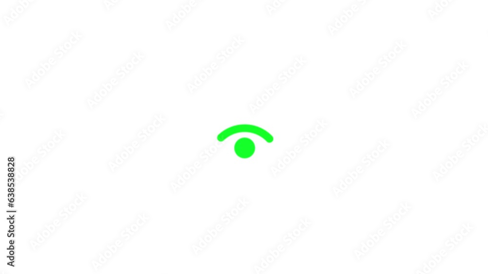 WiFi icon, flashes, video animation. Wifi symbol motion design for web design, mobile apps, design. WiFi icon, flashes, video animation. Wifi symbol motion design for web design, mobile apps, design.