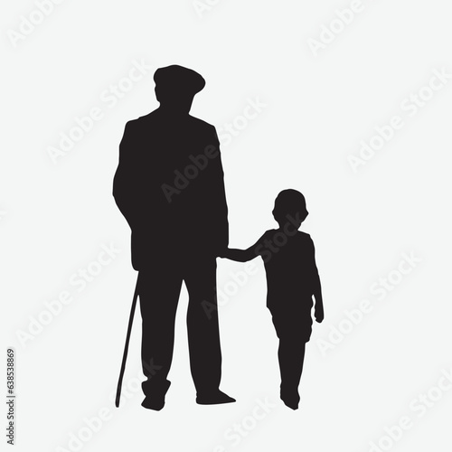 Happy Grandparents Day Silhouette