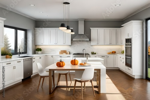 modern kitchen interior generative by AI technology
