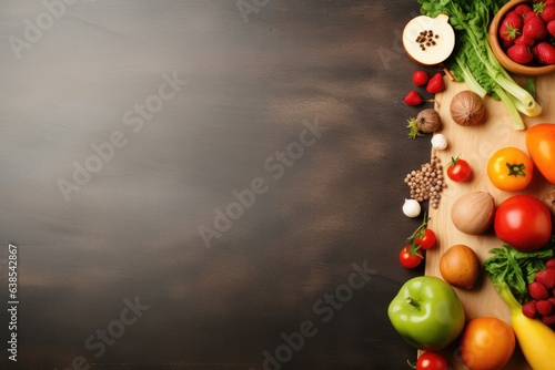 groceries background large copy space - stock picture backdrop