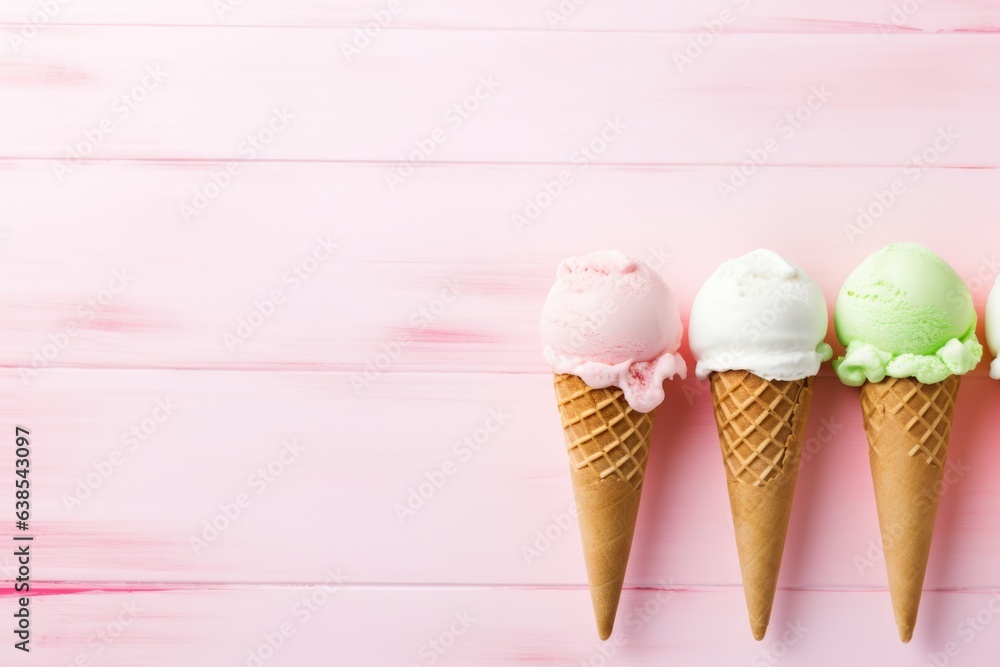 Ice Cream themed background large copy space - stock picture backdrop Ice Cream themed background large copy space - stock picture backdrop