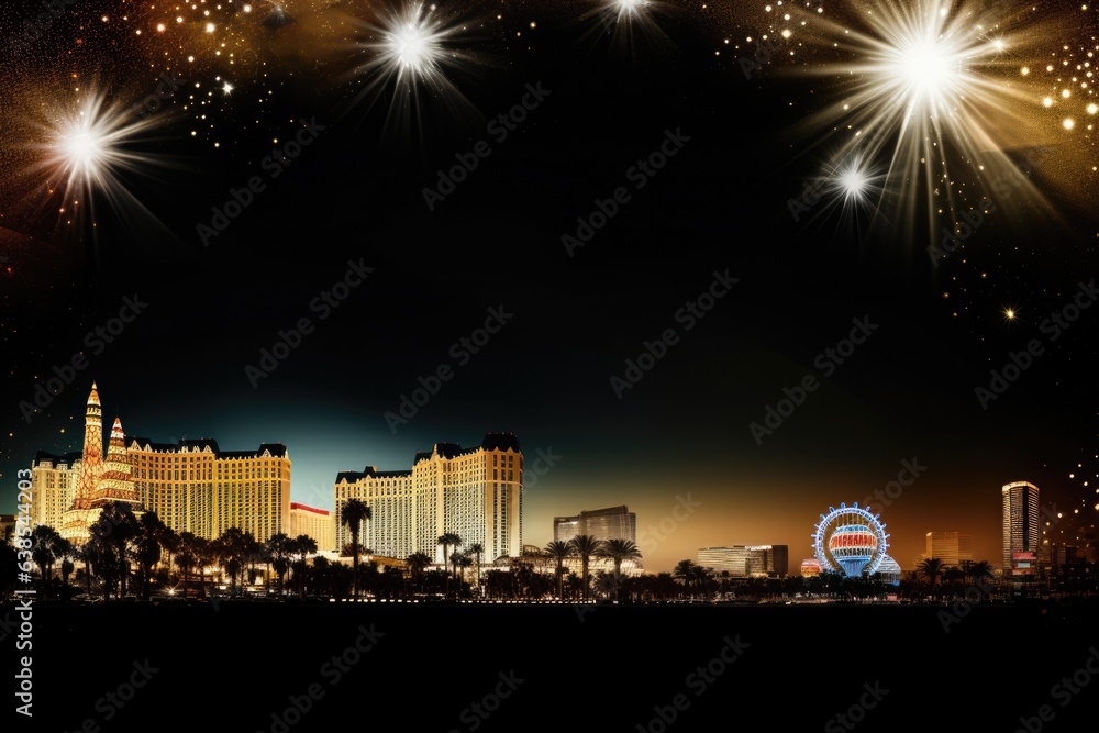 Las Vegas themed background large copy space - stock picture backdrop