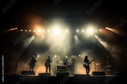 Live Concert themed background large copy space - stock picture backdrop © 4kclips