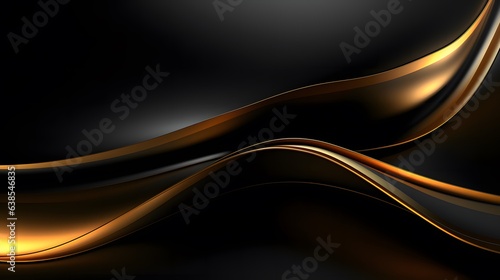 abstract background black and gold lines