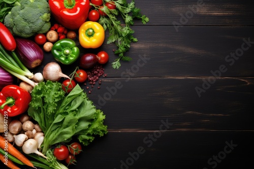 vegetables background large copy space - stock picture backdrop