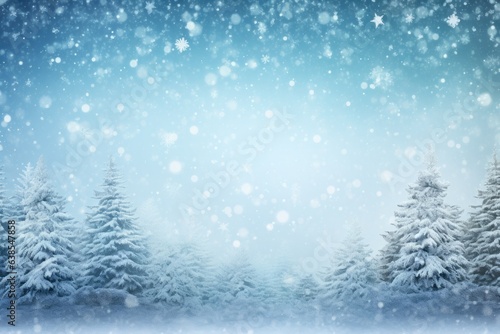 Winter Wonderland themed background large copy space - stock picture backdrop